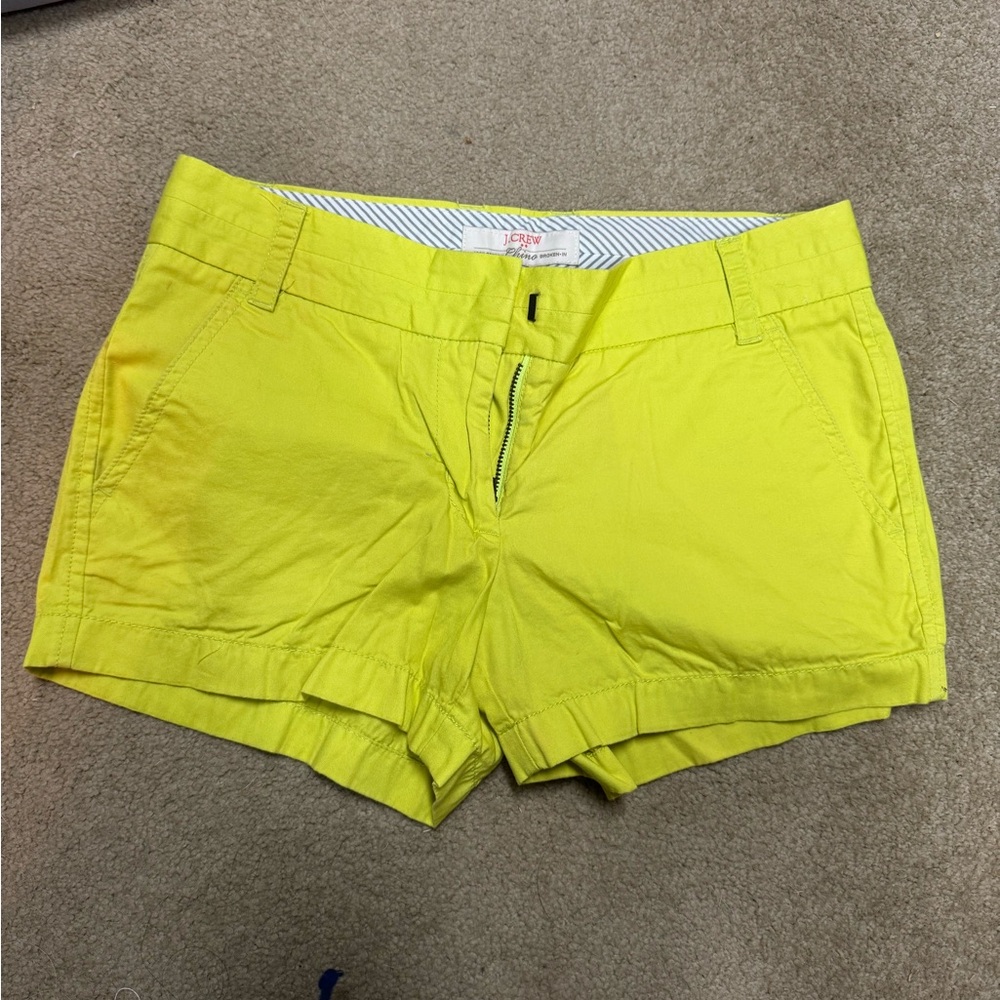 J. Crew Women's Yellow Shorts